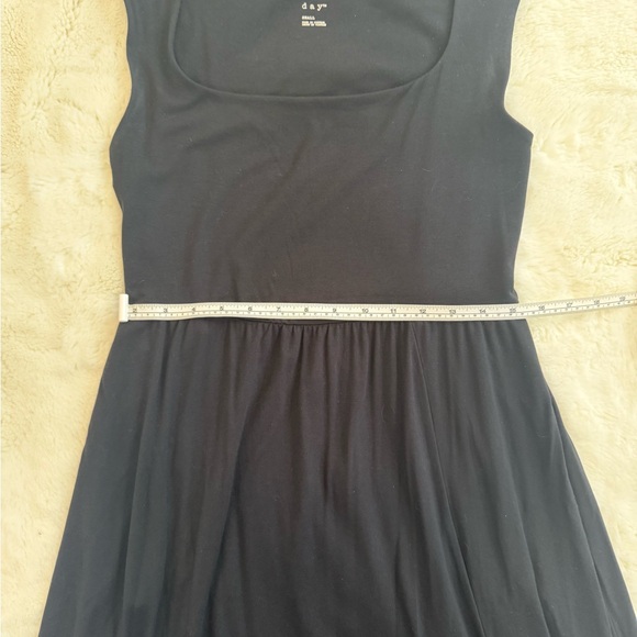 A NEW DAY Black Knit Sleeveless Side Slit Maxi Dress with Pockets Small - Picture 7 of 8